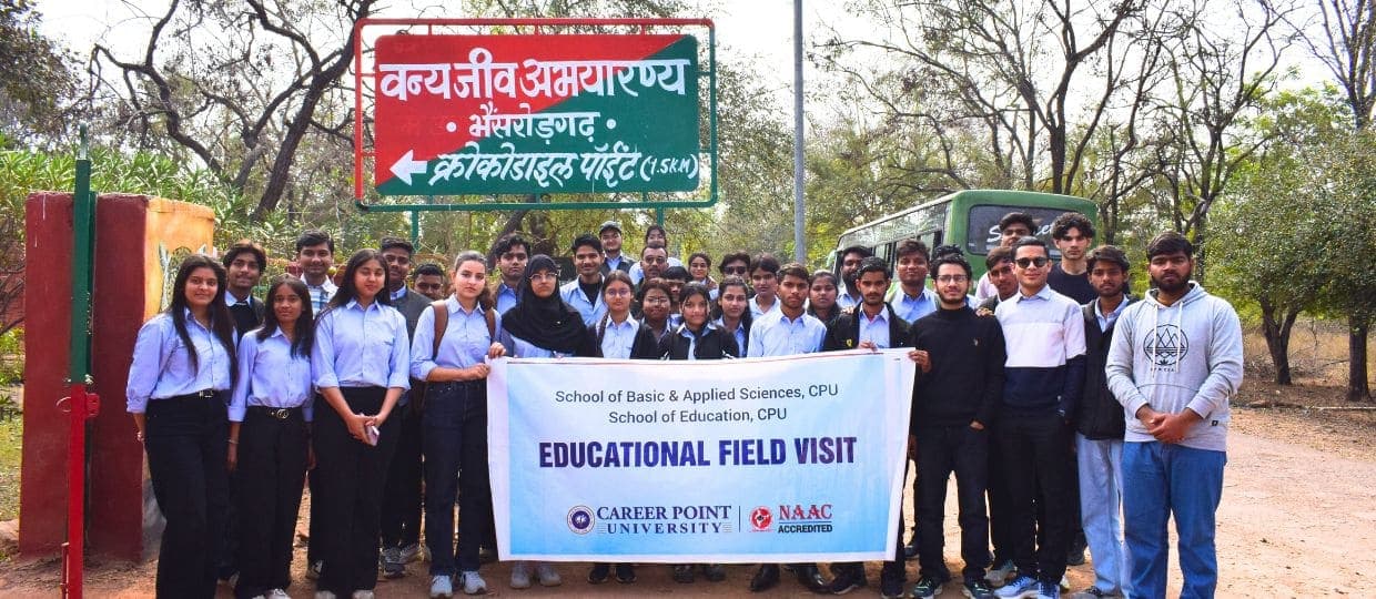 Discover Learning in the Lap of Nature: Career Point University Students Explore Biodiversity at Bhainsrorgarh