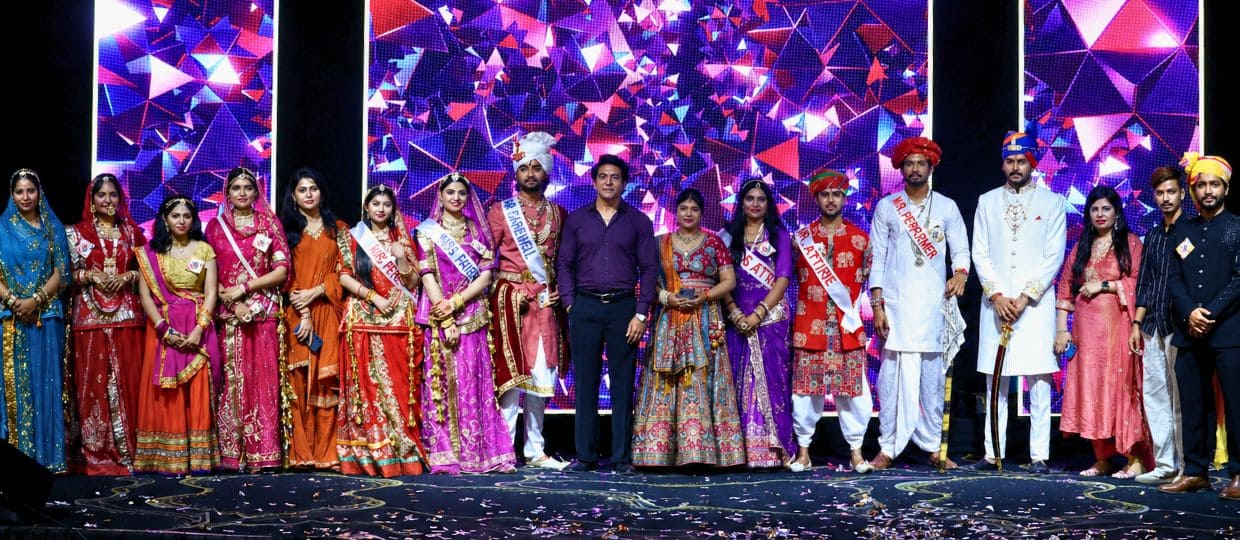 All award winners on stage at Career Point University Farewell Celebration Adieu 2026, Kota