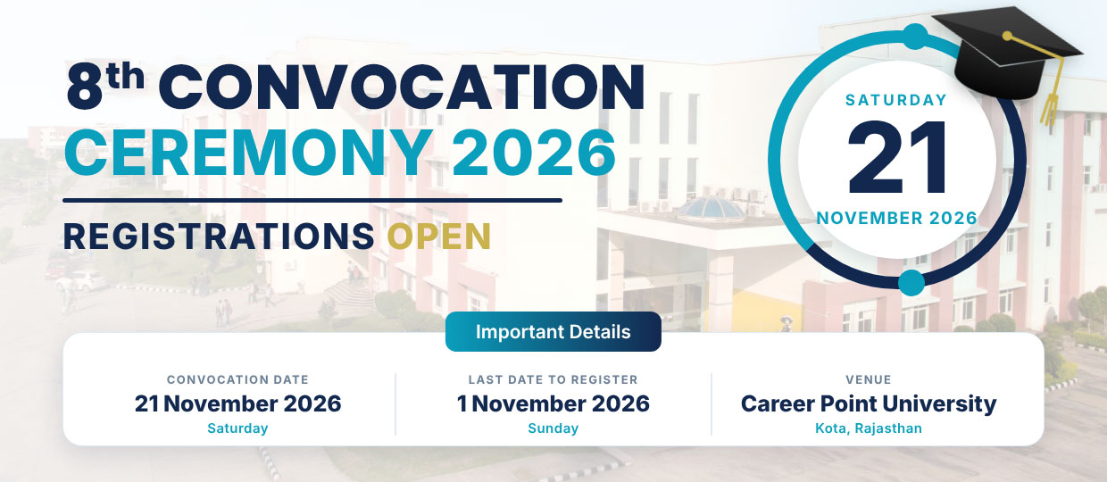 8th Convocation 2026 at Career Point University, Kota Your Moment of Pride Awaits