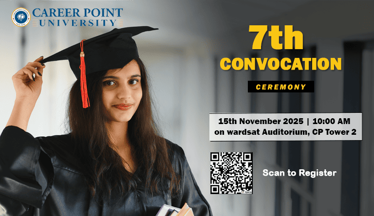 Career Point University, Kota is set to host its 7th Convocation Ceremony to celebrate the success of its graduating students.
